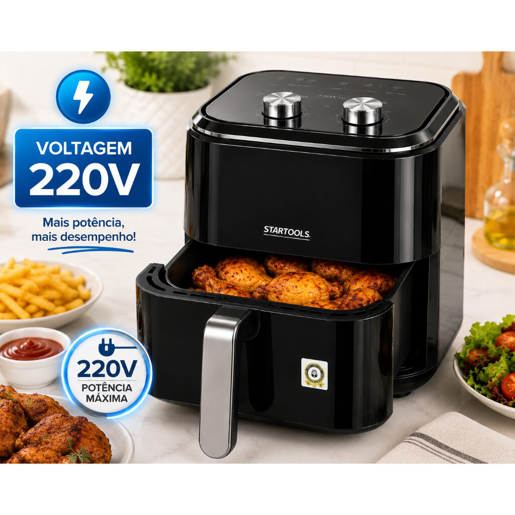 Air Fryer 5 Litros 220V Preta, foto 4