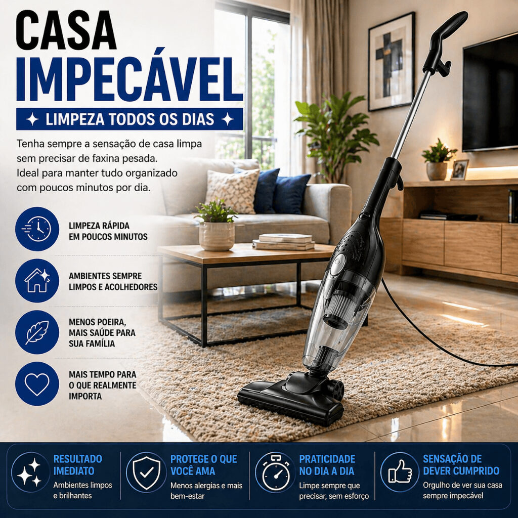 Aspirador Elétrico Portátil 2 em 1 — 220V, foto 7