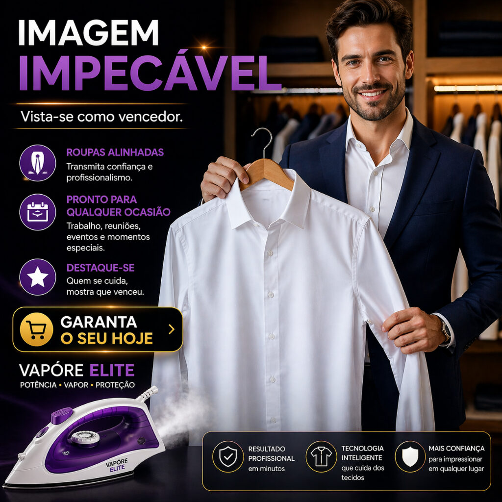 Ferro de Passar a Vapor 127V 1500W, foto 4