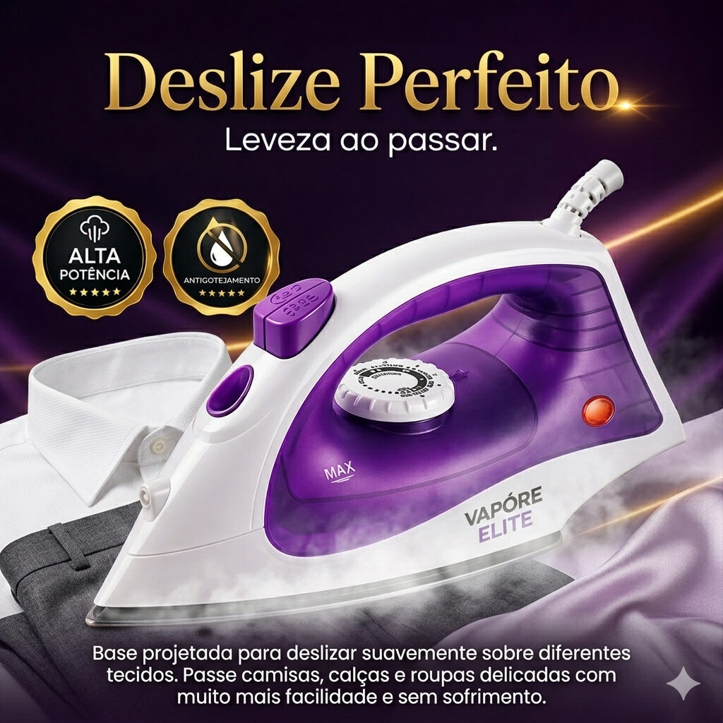 Ferro de Passar a Vapor 127V 1500W, foto 8